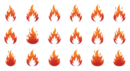 Fiery flames set against a dark backdrop.