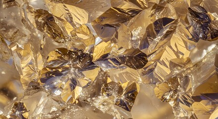 Shine of Raw Crystal: A high-angle, close-up photograph reveals the intricate beauty of raw crystal formations.