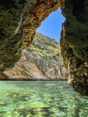 The Blue Cave in Albania is a mesmerizing natural wonder known for its vibrant azure waters and...
