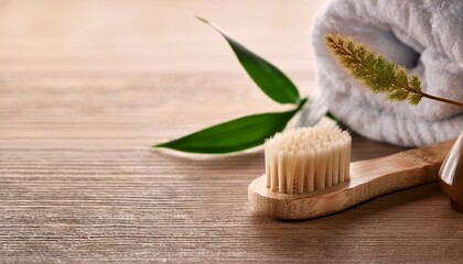 natural wooden toothbrush spa