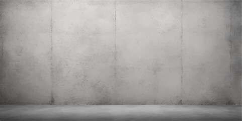 Old, dark, grunge concrete wall and floor texture in an empty room