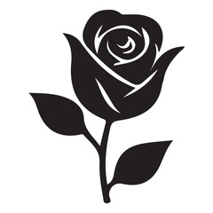 Vintage floral rose vector illustration with natural decorative elements