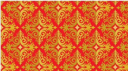 Fototapeta premium seamless damask pattern