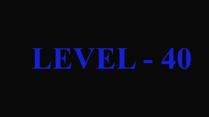 neon level 40 text animation Level Up neon sign , blue color . neon letters spelling out level Up appear on screen display change animation for video black background ... - Powered by Adobe