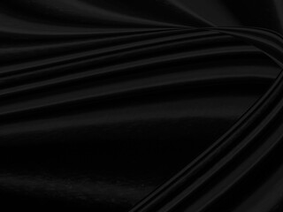 beauty fashion textile soft fabric black abstract. smooth curve shape matrix decorate background