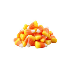Pile of Orange Yellow and White Candy Corn halloween candy