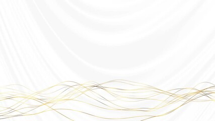 Abstract background Swirls of marble. Liquid marble ink Fluid art Abstract Design Marbling Video. 3D Abstract, 4K Flowing golden liquid wave on white background, for drink or cosmetic product visuals - Powered by Adobe