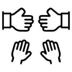 Obraz premium Group Clapping Hands Logo - Event & Recognition Design Element