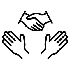 Obraz premium Applauding Hands Illustration - Success & Appreciation Graphic