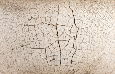 Cracked ceramic glaze texture with fine webbed pattern, aged surface, neutral color, vintage pottery detail, and natural imperfections create antique, rustic feeling
