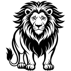 Obraz premium lion vector illustration