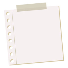 Set of Various Paper Stickers For Notes