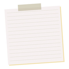 Set of Various Paper Stickers For Notes