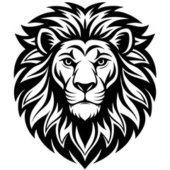 Obraz premium lion head vector illustration