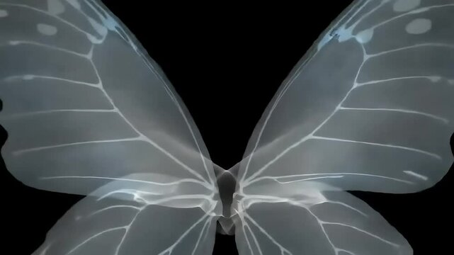 Ghost butterfly wings, dark backdrop, design