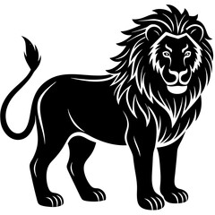 lion isolated on white