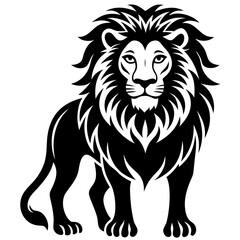lion isolated on white