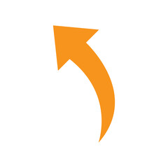 up curve arrow icon