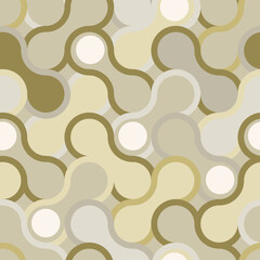 Vector - abstract circles seamless pattern, colored template.