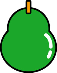 Full Color Fruits Icon For Kids