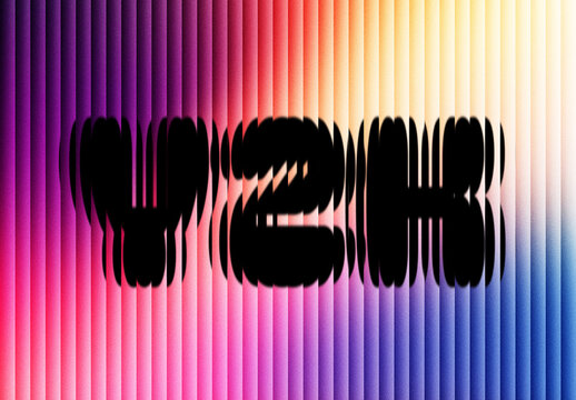 Glass Lines Text Effect Mockup