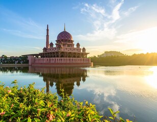 mosque in the morning