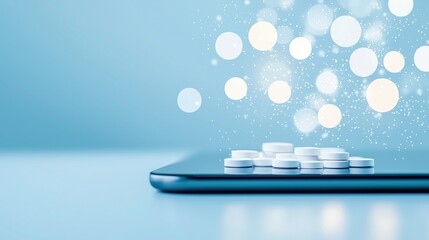 data dashboard illustrating Healthcare Healthcare dashboard displayed on a tablet, mobile device in a clinical setting, represents accessing patient data on the go