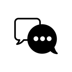 speech bubble icon, containing Text Message. Chat message symbol, Chat speech bubble, Social media message icon for app or website, gear PNG