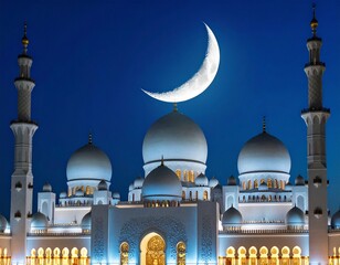 mosque at night