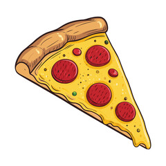 Delicious Pepperoni Pizza Slice