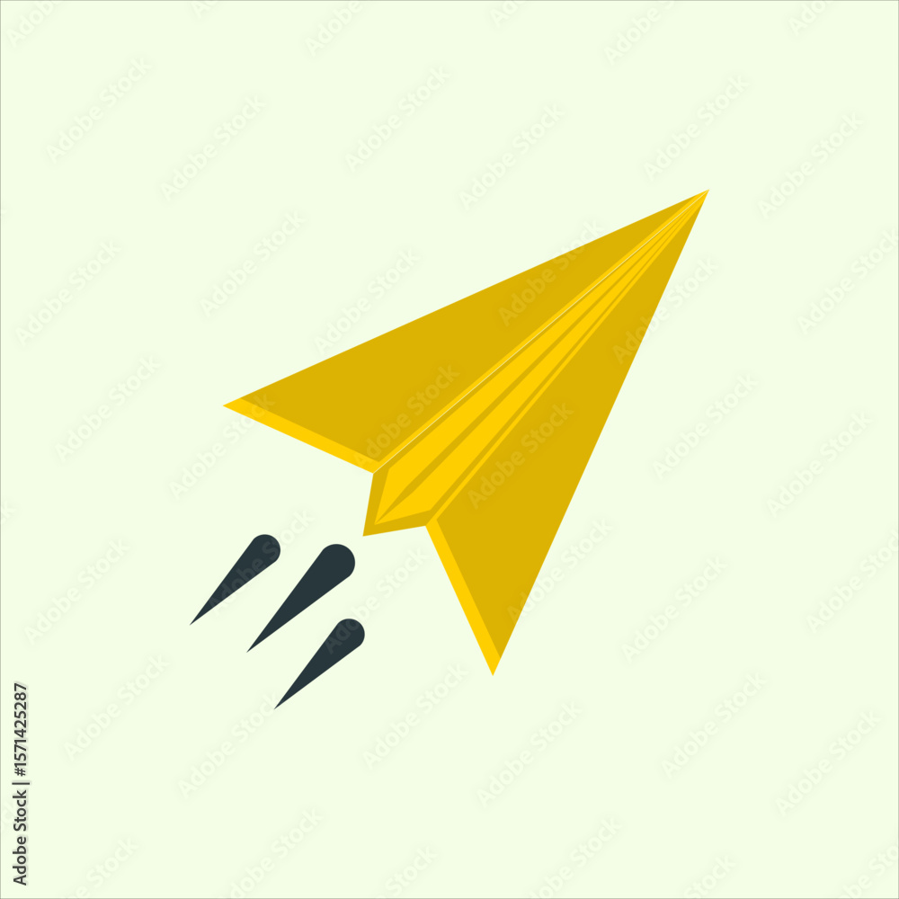 Poster illustration of a send icon. icon related to design elements. suitable for web site, app, user inter