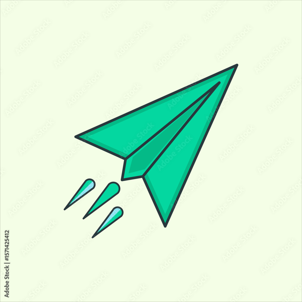 Aufkleber illustration of a send icon. icon related to design elements. suitable for web site, app, user inter