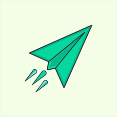 Illustration of a send icon. icon related to design elements. suitable for web site, app, user interfaces,element, printable etc. flat icon style. simple vector design editable