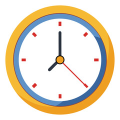 Minimal Wall Clock Vector Illustration
