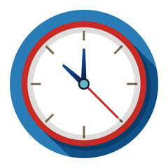 Minimal Wall Clock Vector Illustration
