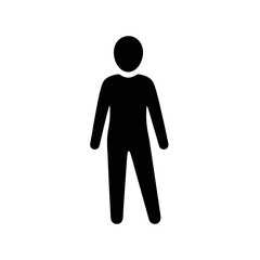Obraz premium Human Figure Silhouette Icon 