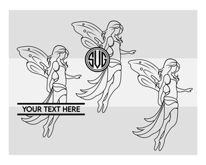 Fairy SVG Silhouette Bundle, Fairy Silhouette, Butterfly Svg, Magical Svg, Fairy Cartoon, Fairy Png, Fairy Svg Images, Cut Files