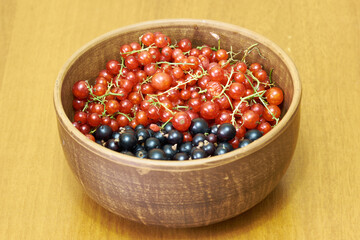 sweet berries in the bowl