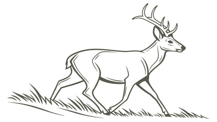 vector-flat-design-of-a-wild-deer-with-antlers (1).svg