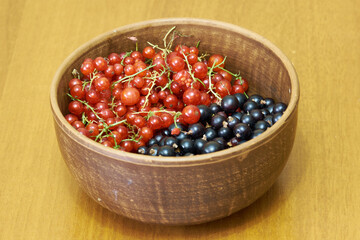sweet berries in the bowl