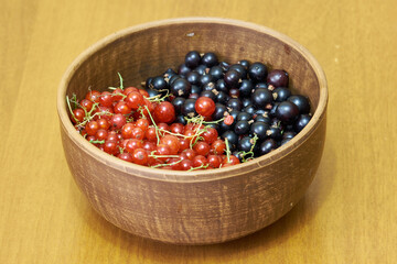 sweet berries in the bowl