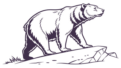 representation of a standing bear