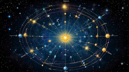 Constellations forming a protective shield of cosmic energy.