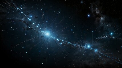 Obraz premium The birth of a new constellation, powered by cosmic energy.