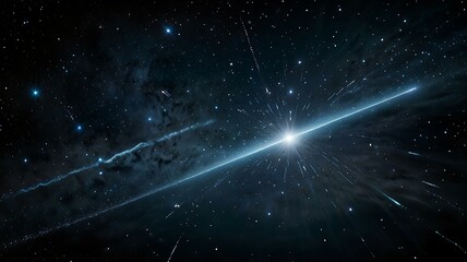 The raw power of cosmic energy bursting from a comet's core.