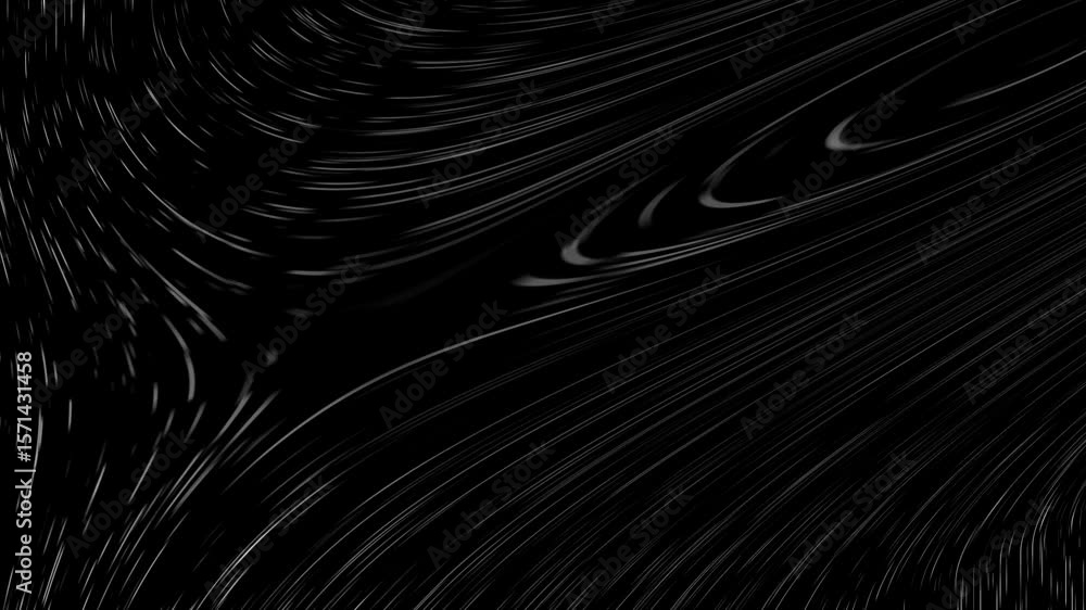 Poster curved wavy lines tech futuristic motion background. dynamic abstract line waving loop line. sound w