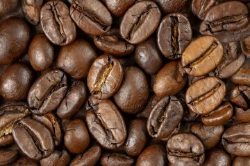 coffee beans close up background
