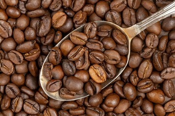 coffee beans close up background