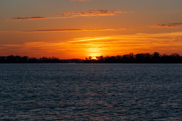 Sunrise over the Toronto Islands