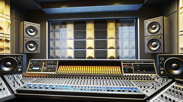 Professional audio recording  interior